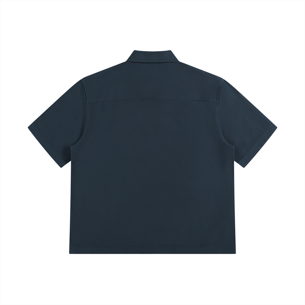 SLOW DAWG Unisex Boxy Patch Pocket Short Sleeve Shirt