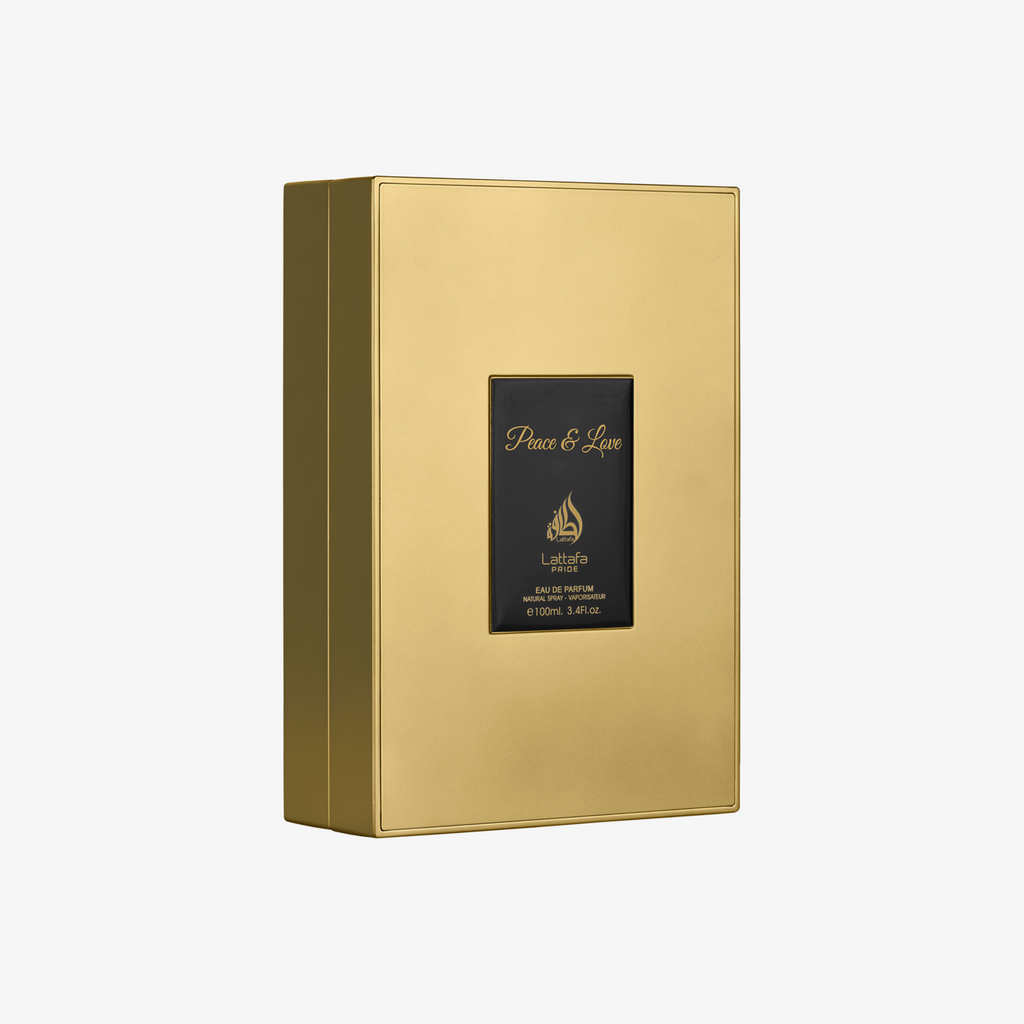 Lattafa Pride Peace & Love 100ml packaging detail