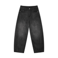 SLOW DAWG Men's Sunfade Vintage Wash Barrel Leg Jeans