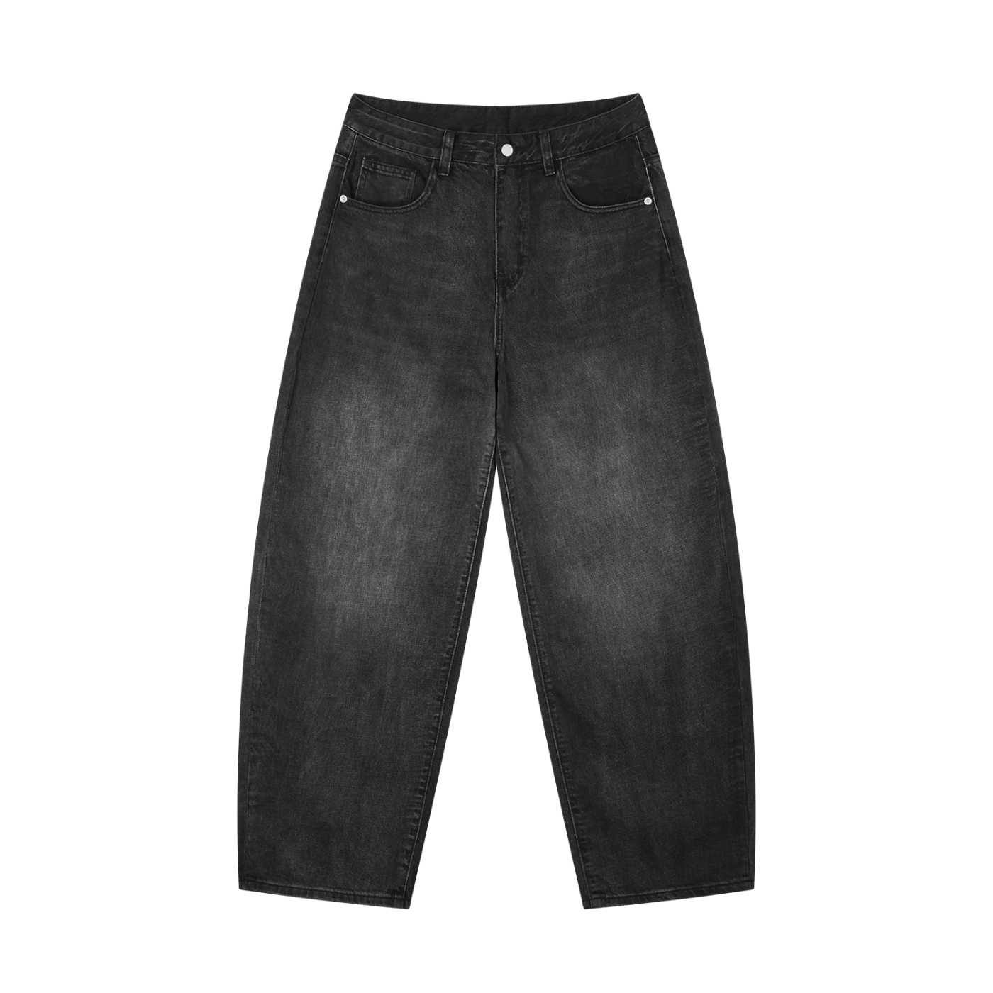 SLOW DAWG Men's Sunfade Vintage Wash Barrel Leg Jeans