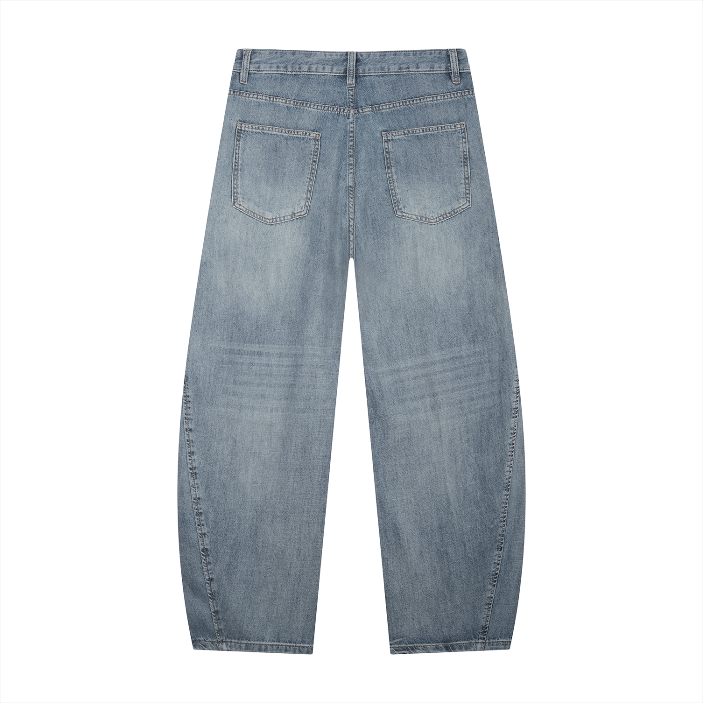 SLOW DAWG Men's Vintage Wash Barrel Leg Jeans