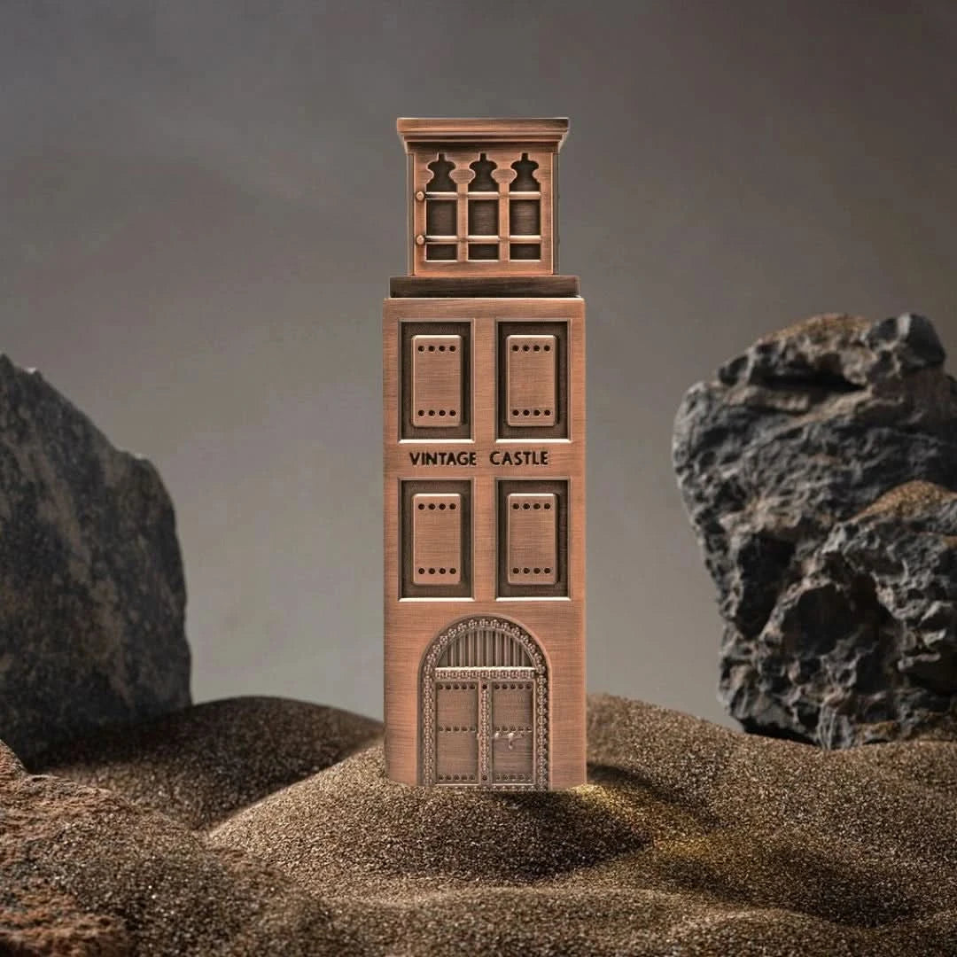 Lattafa Niche Emarati Vintage Castle bottle with packaging