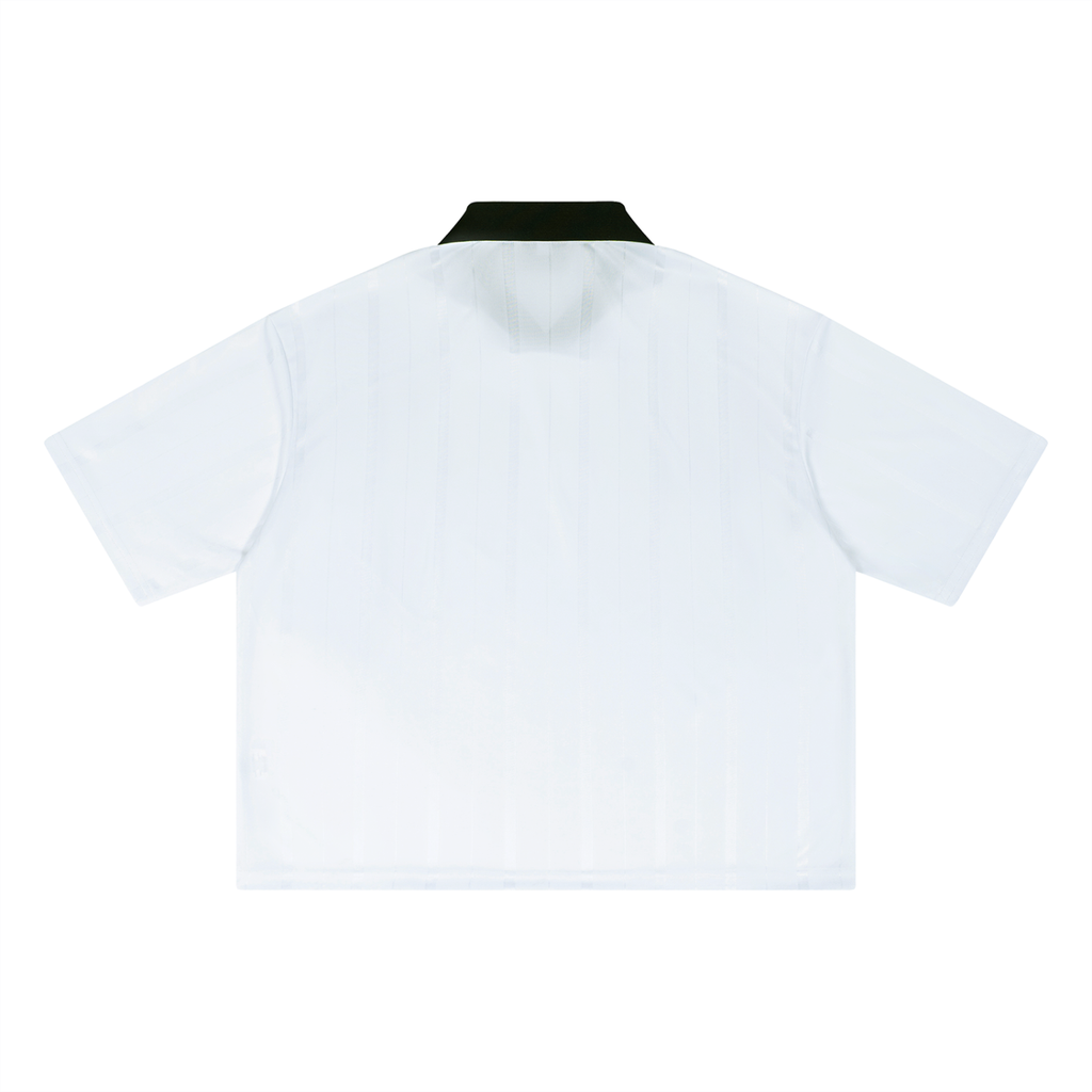 SLOW DAWG Unisex Striped Boxy Soccer Jersey
