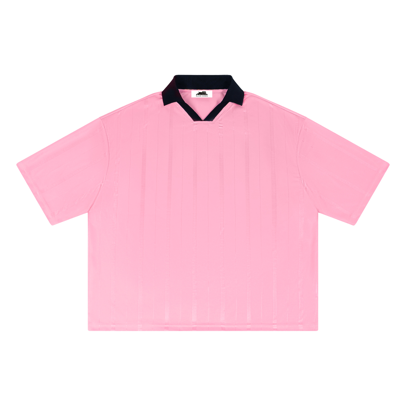 SLOW DAWG Unisex Striped Boxy Soccer Jersey
