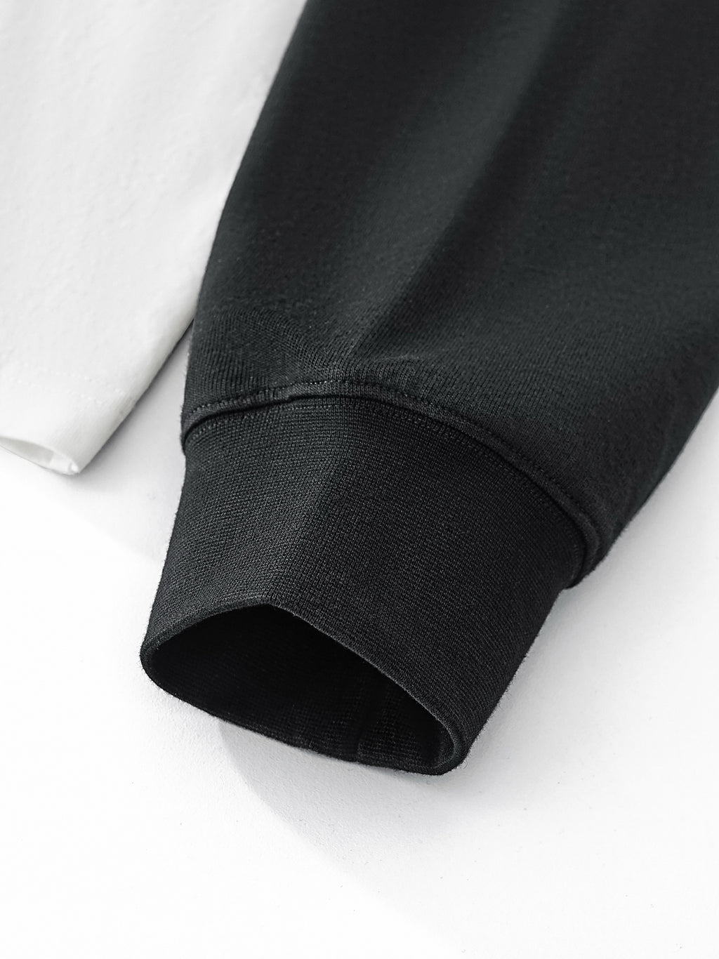 SLOW DAWG Layered Contrast Sleeve Cotton T-Shirt