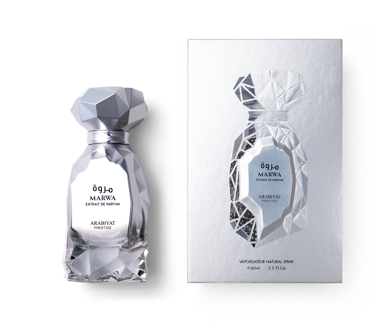 Marwa Extrait Arabiyat Prestige 60ml bottle and box