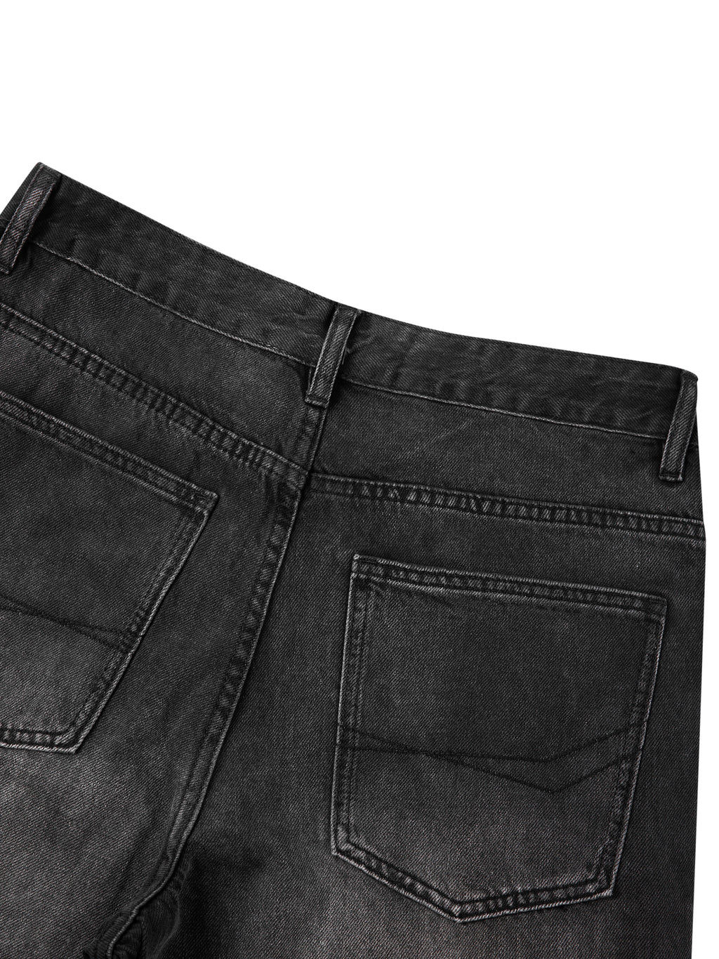 SLOW DAWG Men's Sunfade Vintage Wash Barrel Leg Jeans