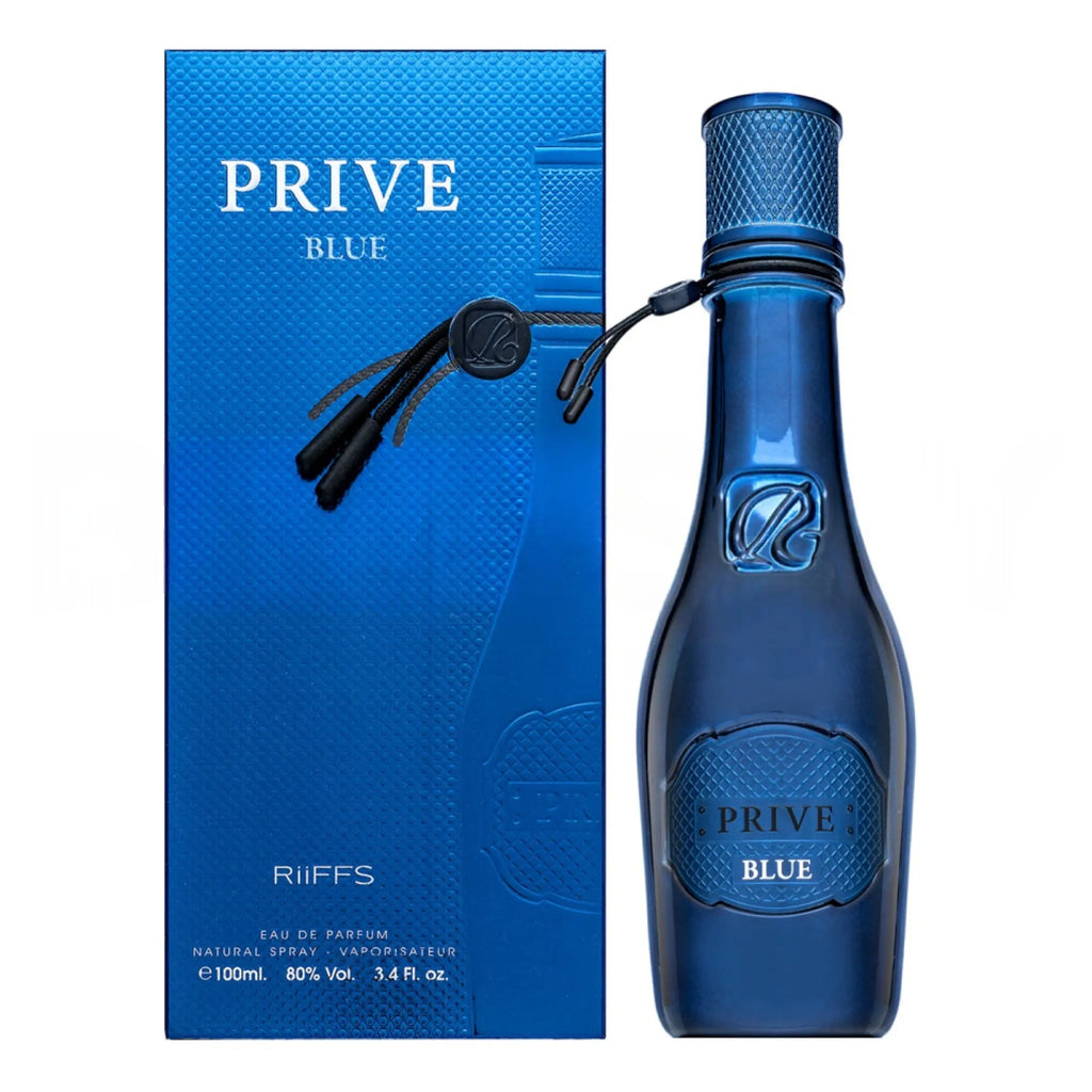 Riiffs Prive Essence Blue 100ml EDP bottle with box