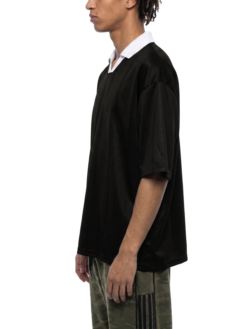 SLOW DAWG Unisex Striped Boxy Soccer Jersey