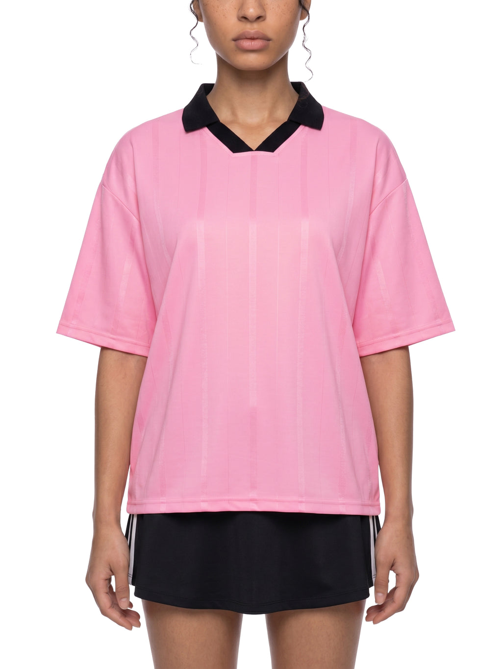 SLOW DAWG Unisex Striped Boxy Soccer Jersey