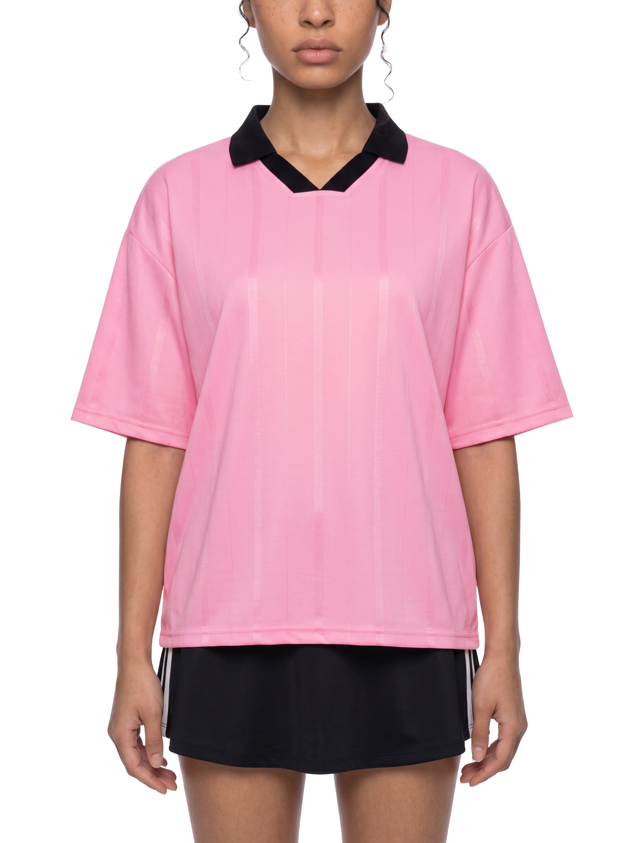 SLOW DAWG Unisex Striped Boxy Soccer Jersey