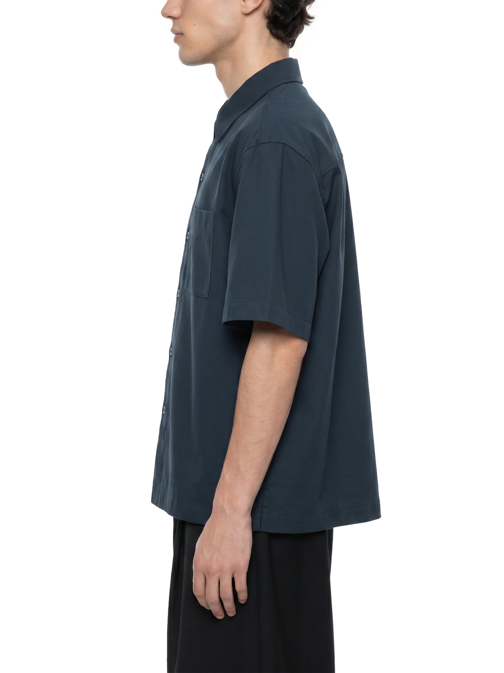 SLOW DAWG Unisex Boxy Patch Pocket Short Sleeve Shirt