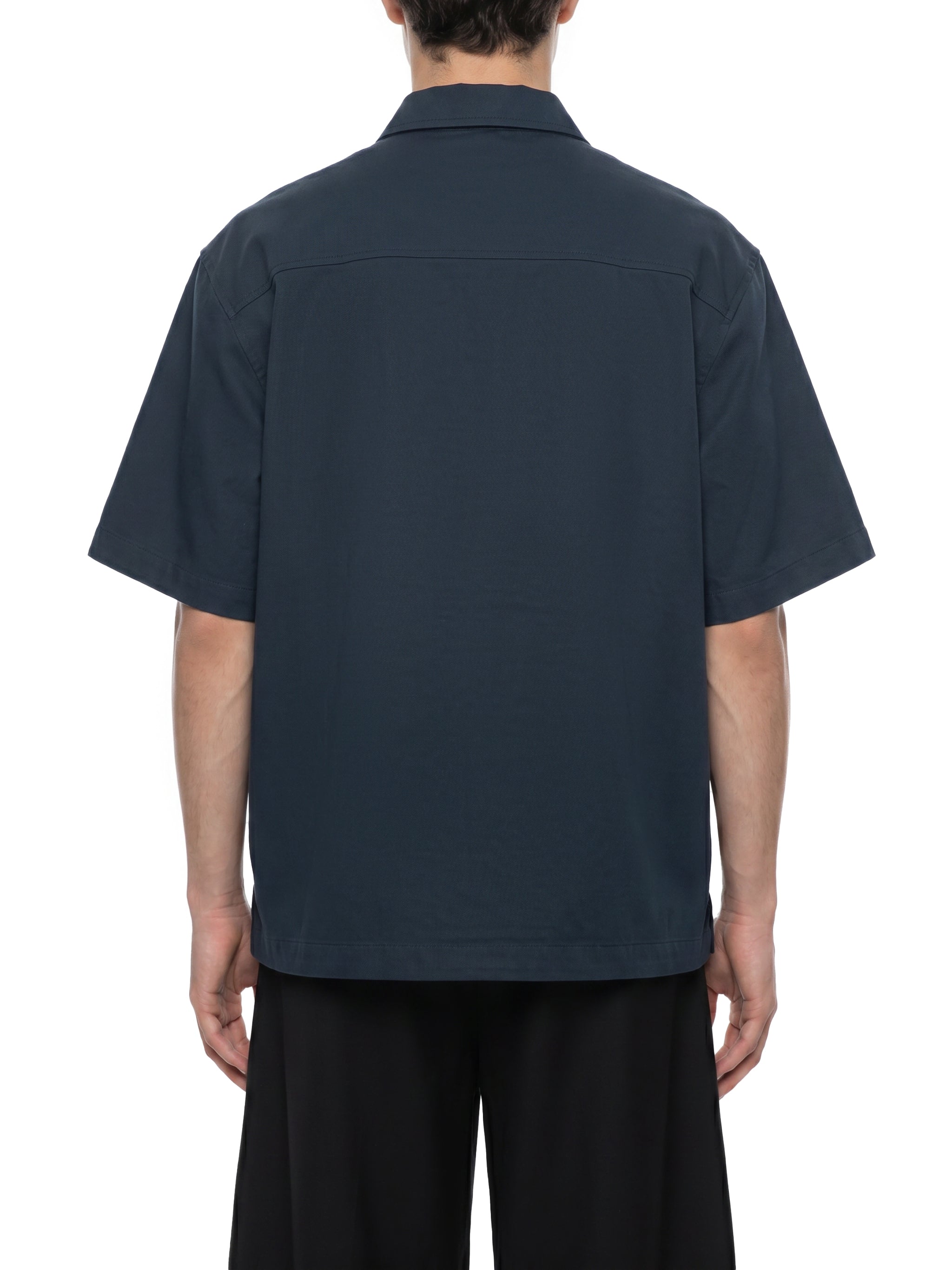 SLOW DAWG Unisex Boxy Patch Pocket Short Sleeve Shirt